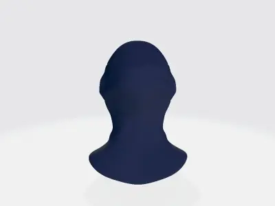 Soldier Armor Head Low-poly 3D model