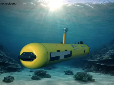 Bluefin Robotics Unmanned Underwater Vehicle 3D model