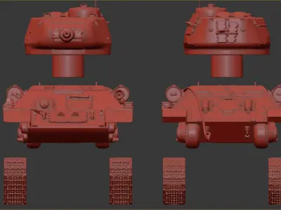 T-34-85 Free 3D print model