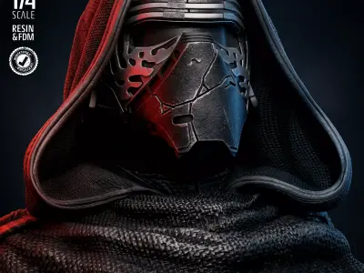 STAR WARS Kylo Ren Bust 3D print model