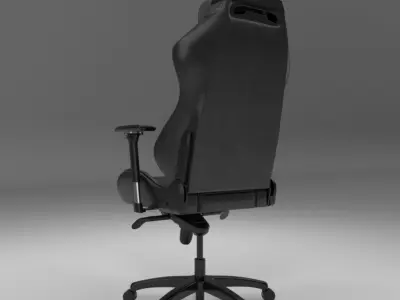 Leather gaming chair for computer DXSEAT 3D model