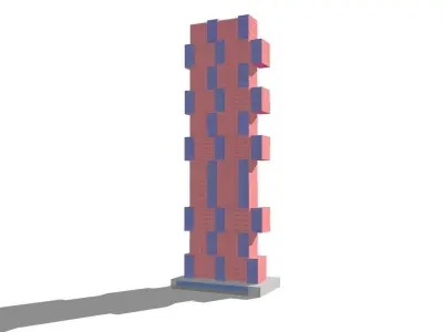 Commercial high-rise 05 3D model