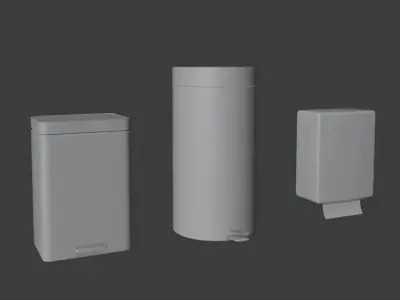 WC Stuffs Free low-poly 3D model