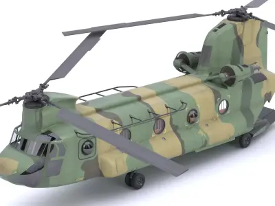 Boeing CH-47 Chinook Camo 3D model
