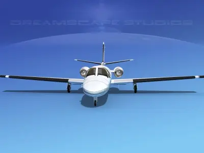 Cessna 500 Citation I V08 3D model