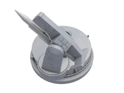 Mk-13 Guided Missile Naval Gun  3D model