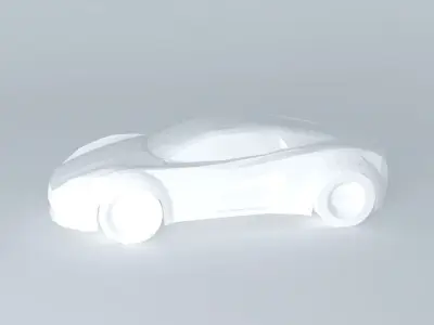Sports car template NEG Free 3D model
