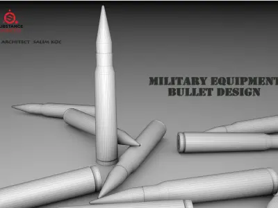 BULLET DESIGN Low-poly 3D model