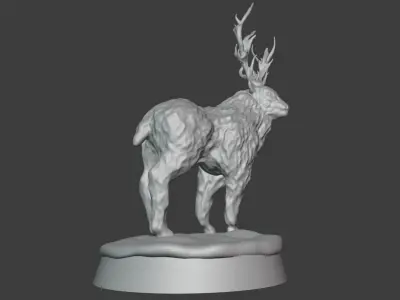Red Stag Miniature Free 3D print model