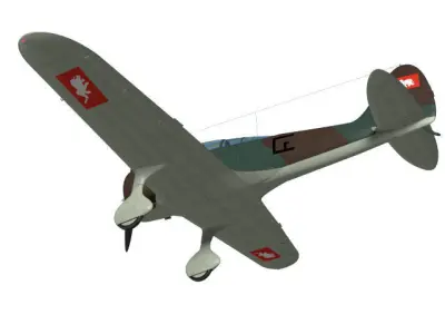 Nakajima Ki27 Nate Otsu Thai Air Force 3D model