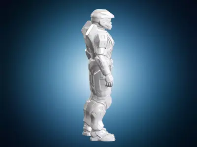 Master Chief Spartan 3D Print Model Video Game Figurine 3D print model