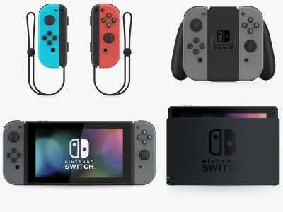 Nintendo Switch Complete Set 3D model
