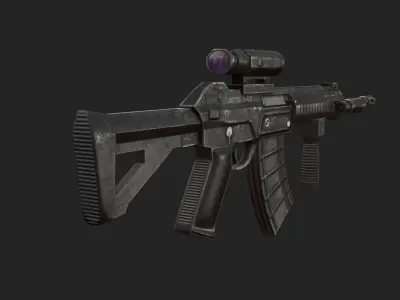 QBZ 191 Low-poly 3D model