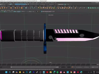 DAGGER-INTERSTELLAR ICICILE Low-poly 3D model