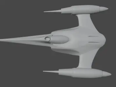 N1 Naboo Starfighter Free low-poly 3D model