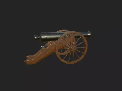Pirate Ship Cannon 3D model