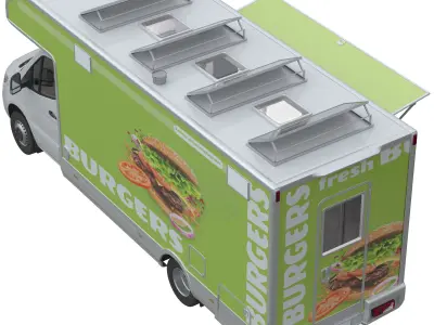 Food Truck Sprinter 3D model