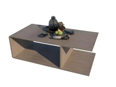 Serena Line Elegance coffee Table - harmony Free low-poly 3D model