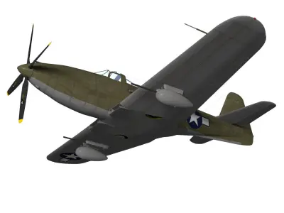 Bell P-63C Kingcobra 3D model