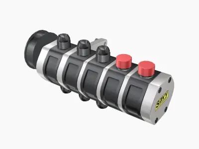 Savy Dry Sump Oil Pump Low-poly 3D model