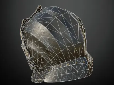 HELMET4 Game Ready Low-poly 3D model
