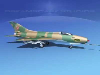 MIG-21 Fishbed V05 3D model