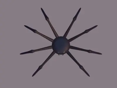 Halloween Toon Spider 3D model