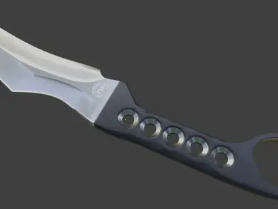 Knife ZU Bladeworx  Low-poly 3D model