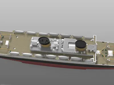 MV BRITANNIC 1930 last White Star liner in service 1-600 version 3D print model