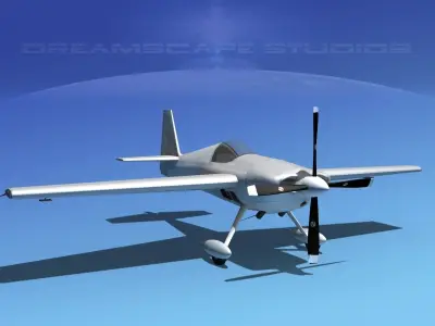 Extra Flugzeugbau EA300S Bare Metal 3D model