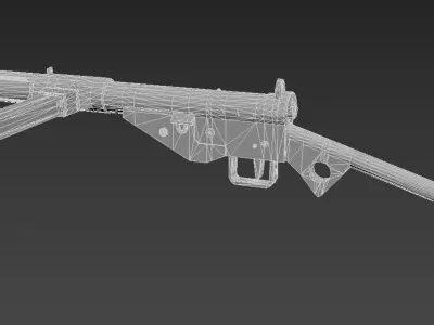 Sten Gun - British WW2 Weapon Low-poly 3D model