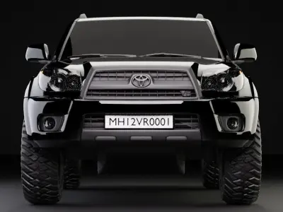 Toyota 4th Gen 4Runner Low-poly 3D model