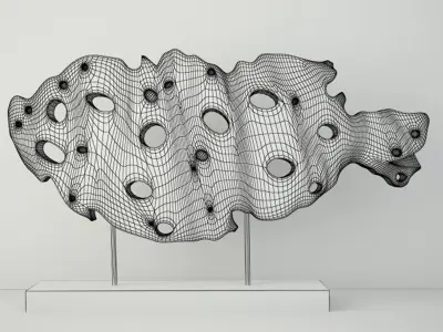 Cutout Fish Decor 3D model