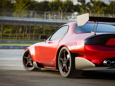 Mazda RX-7 Tuned Free 3D model