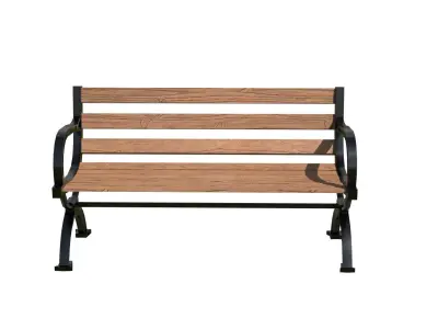Wooden Bench 3D Model Low-poly 3D model purchase
