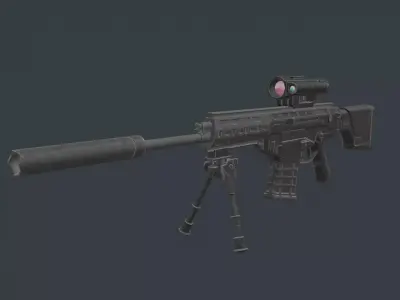 Beretta ARX-200 Low-poly 3D model