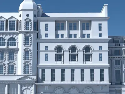 Commercial Building Facade 11 3D model