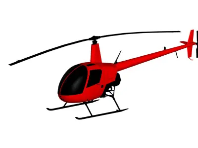 Helicopter Robinson R22 3D model