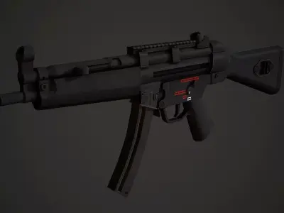 HK Mp5 Low Poly Low-poly 3D model