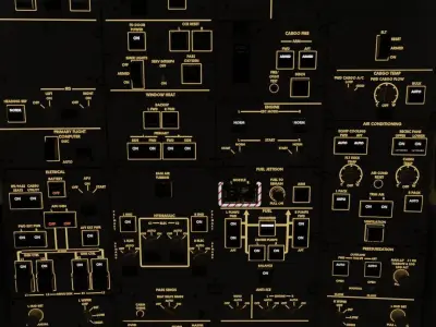 Boeing 787 Cockpit  - Flightdeck 3D model