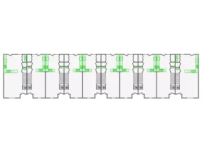 Commercial Interior Sketch - 5001-5500 SF - Xactimate 3D model