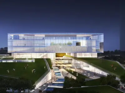 SU model of the Civic Center commercial office building 3D model