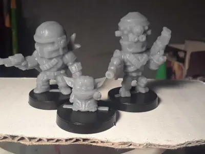 Chibi Bounty Hunter Crew 3D print model