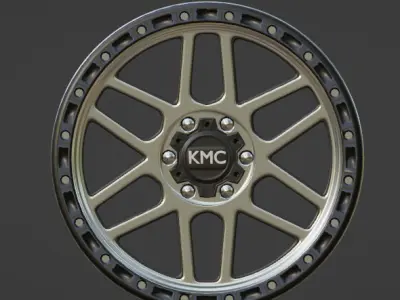 MESA KMC OFF-ROAD WHEEL Low-poly 3D model