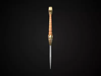 Stylized Hobbit Sword - Shirebite - Game Ready 3D model
