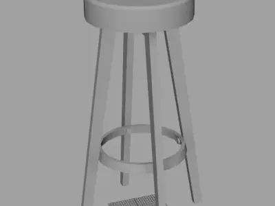 bar stool Free 3D model 4