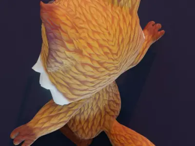 Cartoon Animated Squirrel Rabbit and Fox 3D Low poly 3D Model Free 3D model