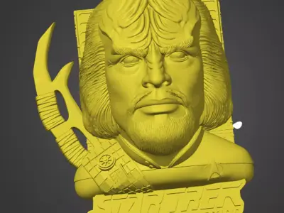 StarTrek The Next Generation Worf 3D print model