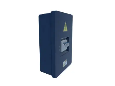 Electric panel Low-poly 3D model