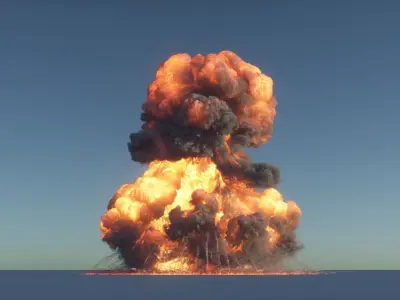 Big Gasoline Explosion 3D model